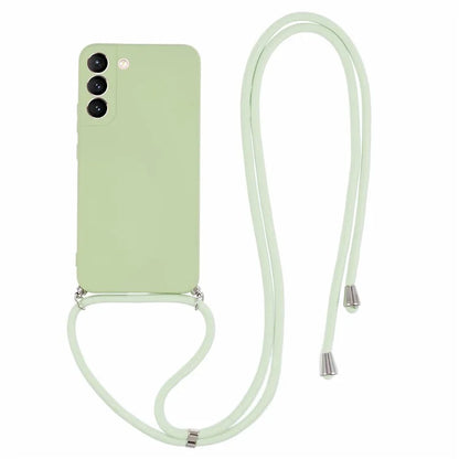For Samsung Galaxy S21 FE 5G Case Rubberized Phone TPU Cover with Long Lanyard
