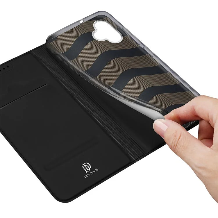 DUX DUCIS Skin Pro Series For Samsung Galaxy A05 4G Case PU Leather Phone Cover with Card Slot