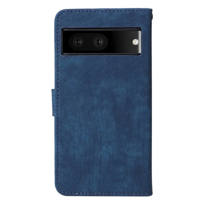 For Google Pixel 7 5G Case PU Leather RFID Blocking Wallet Cover with Strap