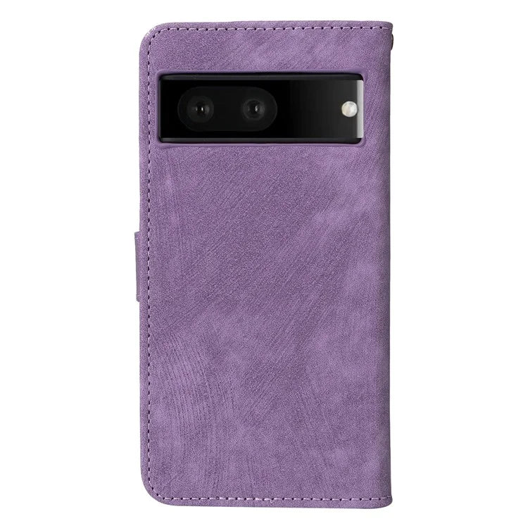 For Google Pixel 7 5G Case PU Leather RFID Blocking Wallet Cover with Strap