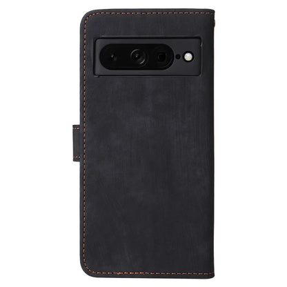 For Google Pixel 7 Pro 5G Case RFID Blocking Phone Leather Cover with Strap