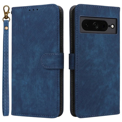For Google Pixel 7 Pro 5G Case RFID Blocking Phone Leather Cover with Strap