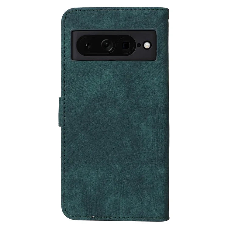 For Google Pixel 7 Pro 5G Case RFID Blocking Phone Leather Cover with Strap