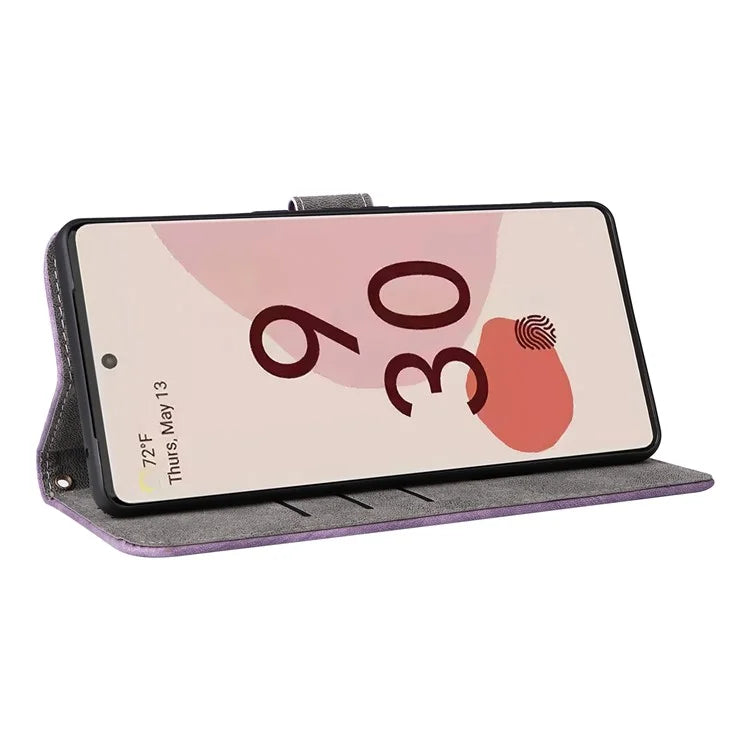 For Google Pixel 7 Pro 5G Case RFID Blocking Phone Leather Cover with Strap