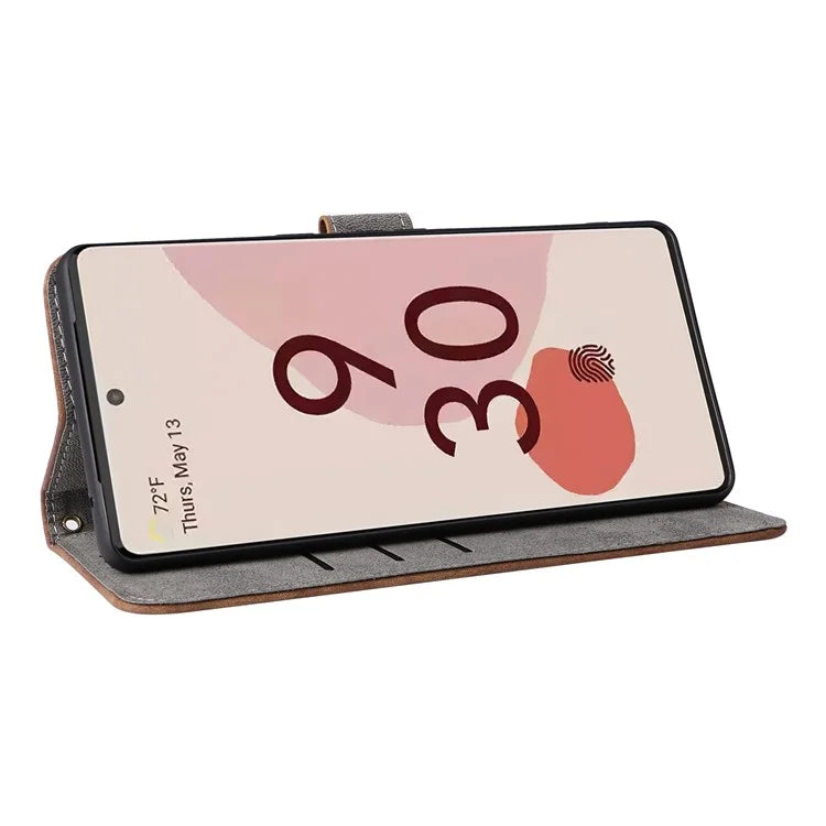 For Google Pixel 7 Pro 5G Case RFID Blocking Phone Leather Cover with Strap