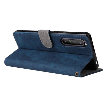 For Sony Xperia 1 II Case RFID Blocking Wallet Phone Stand Cover with Strap