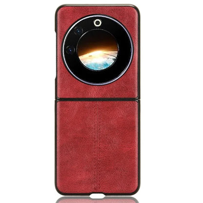 For Transsion Tecno Phantom V Flip Case Cowhide Texture PU Leather+PC Phone Cover