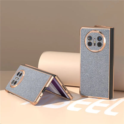 For Huawei Mate X5 Case Rhinestone Texture Leather+ PC Electroplating Phone Cover