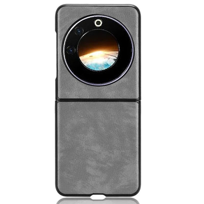 For Transsion Tecno Phantom V Flip Case Anti-Scratch PU Leather+PC Litchi Texture Phone Cover
