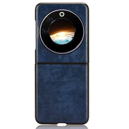 For Transsion Tecno Phantom V Flip Case Anti-Scratch PU Leather+PC Litchi Texture Phone Cover