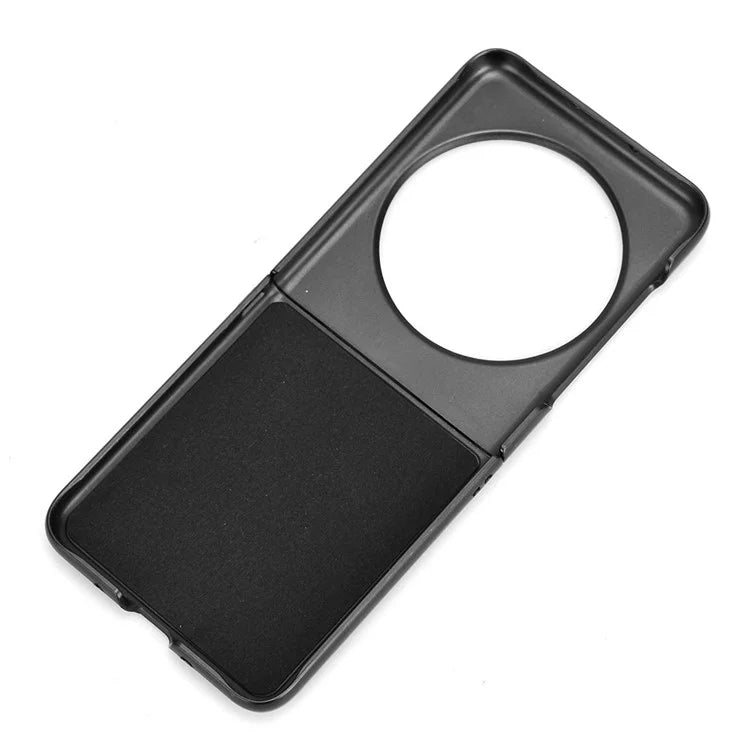 For Transsion Tecno Phantom V Flip Case Anti-Scratch PU Leather+PC Litchi Texture Phone Cover