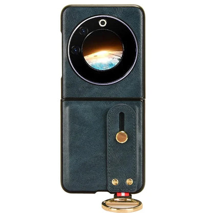 For Transsion Tecno Phantom V Flip Case PU Leather+PC Phone Cover with Bottle Opener