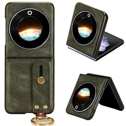 For Transsion Tecno Phantom V Flip Case PU Leather+PC Phone Cover with Bottle Opener