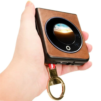 For Transsion Tecno Phantom V Flip Case PU Leather+PC Phone Cover with Bottle Opener