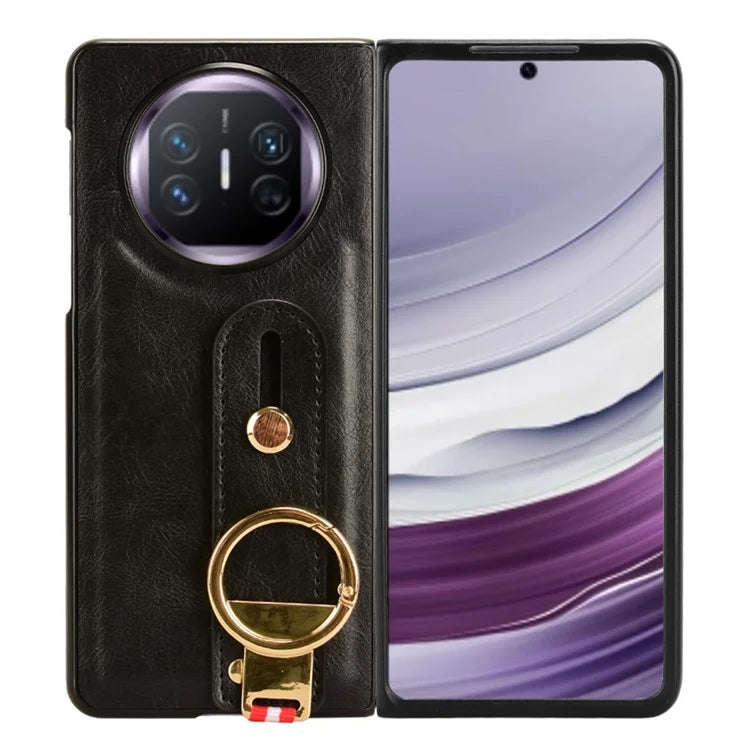 For Huawei Mate X5 Case PU Leather+PC Protective Phone Cover with Bottle Opener