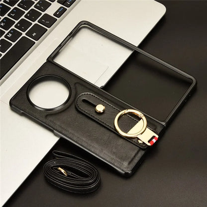 For Huawei Mate X5 Case PU Leather+PC Protective Phone Cover with Bottle Opener