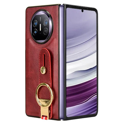 For Huawei Mate X5 Case PU Leather+PC Protective Phone Cover with Bottle Opener