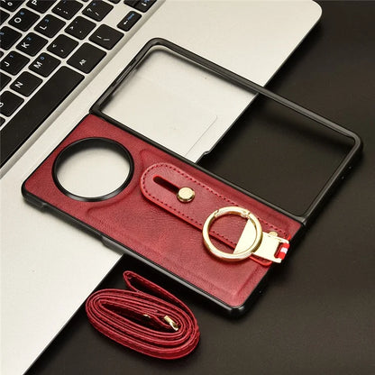 For Huawei Mate X5 Case PU Leather+PC Protective Phone Cover with Bottle Opener