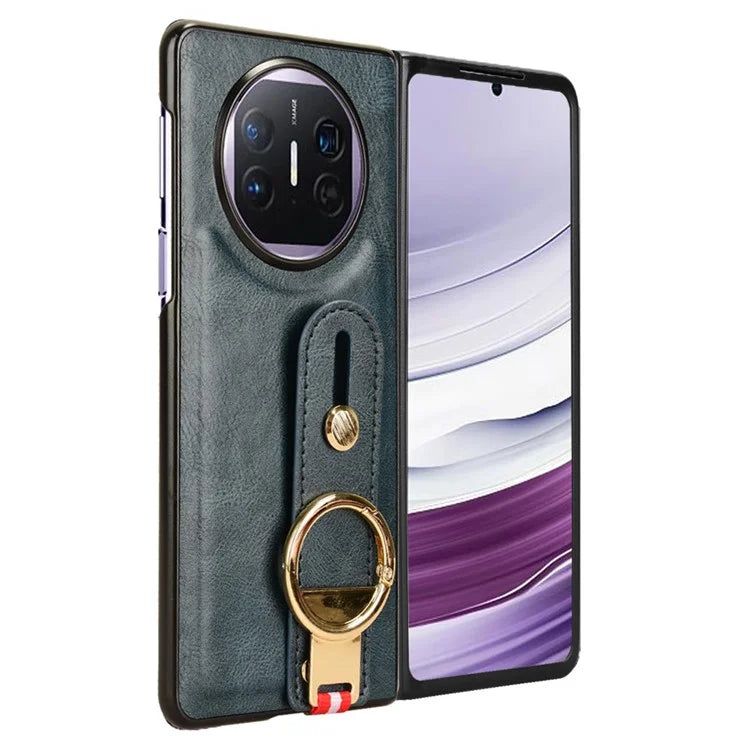 For Huawei Mate X5 Case PU Leather+PC Protective Phone Cover with Bottle Opener