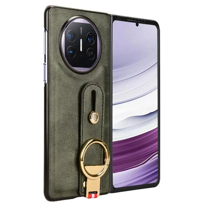 For Huawei Mate X5 Case PU Leather+PC Protective Phone Cover with Bottle Opener