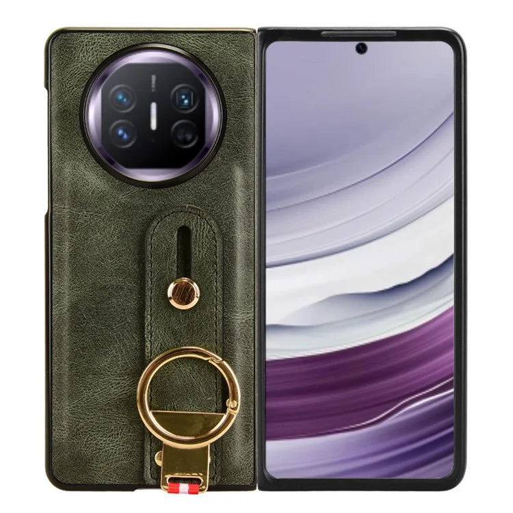 For Huawei Mate X5 Case PU Leather+PC Protective Phone Cover with Bottle Opener