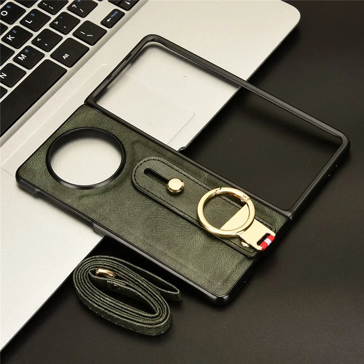 For Huawei Mate X5 Case PU Leather+PC Protective Phone Cover with Bottle Opener
