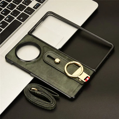 For Huawei Mate X5 Case PU Leather+PC Protective Phone Cover with Bottle Opener