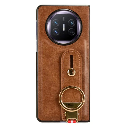 For Huawei Mate X5 Case PU Leather+PC Protective Phone Cover with Bottle Opener