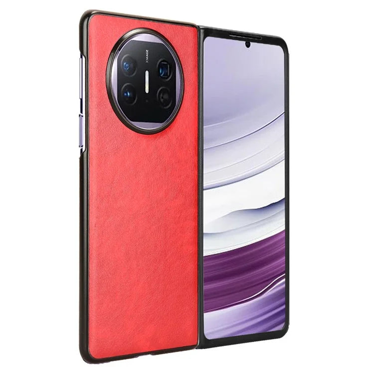 For Huawei Mate X5 Case PU Leather+PC Litchi Texture Folding Phone Cover