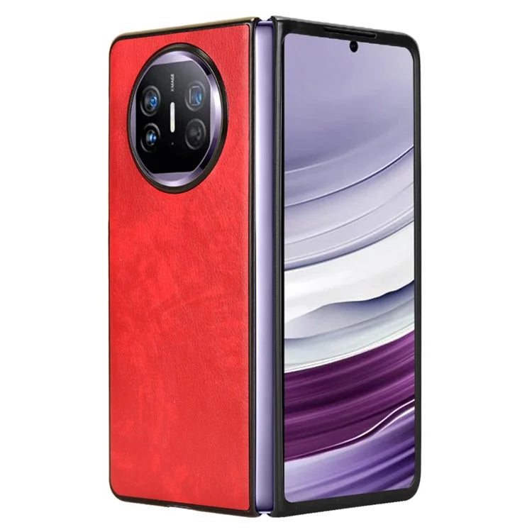 For Huawei Mate X5 Case PU Leather+PC Litchi Texture Folding Phone Cover