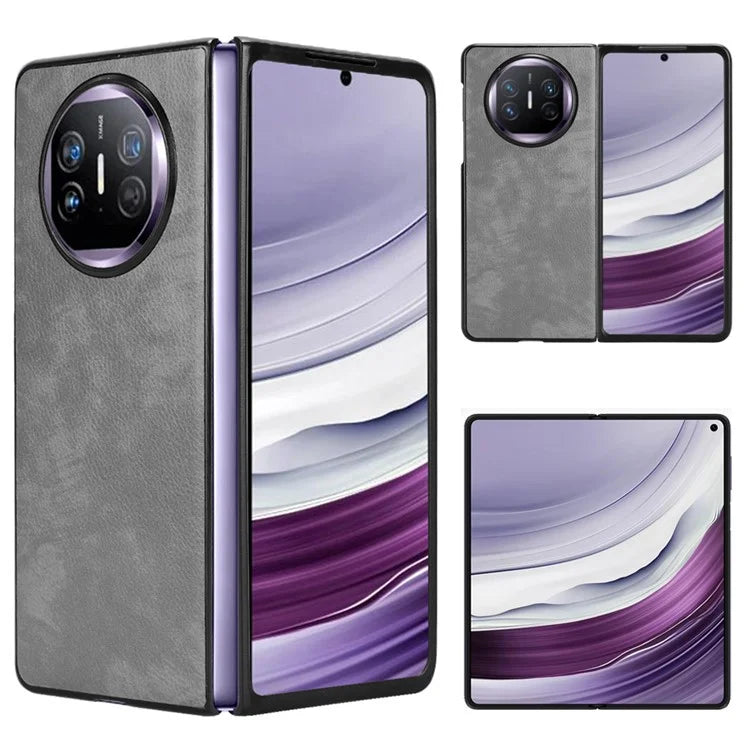 For Huawei Mate X5 Case PU Leather+PC Litchi Texture Folding Phone Cover