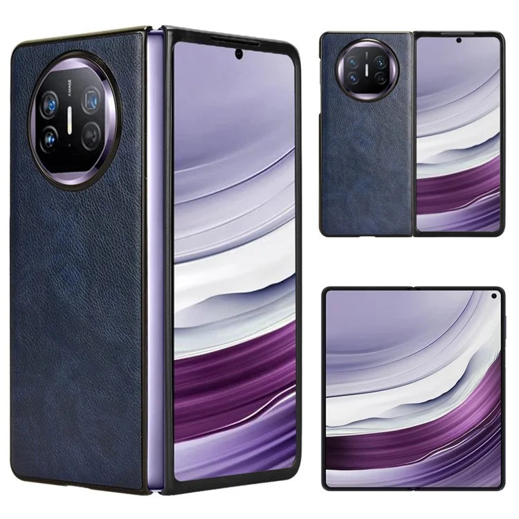 For Huawei Mate X5 Case PU Leather+PC Litchi Texture Folding Phone Cover