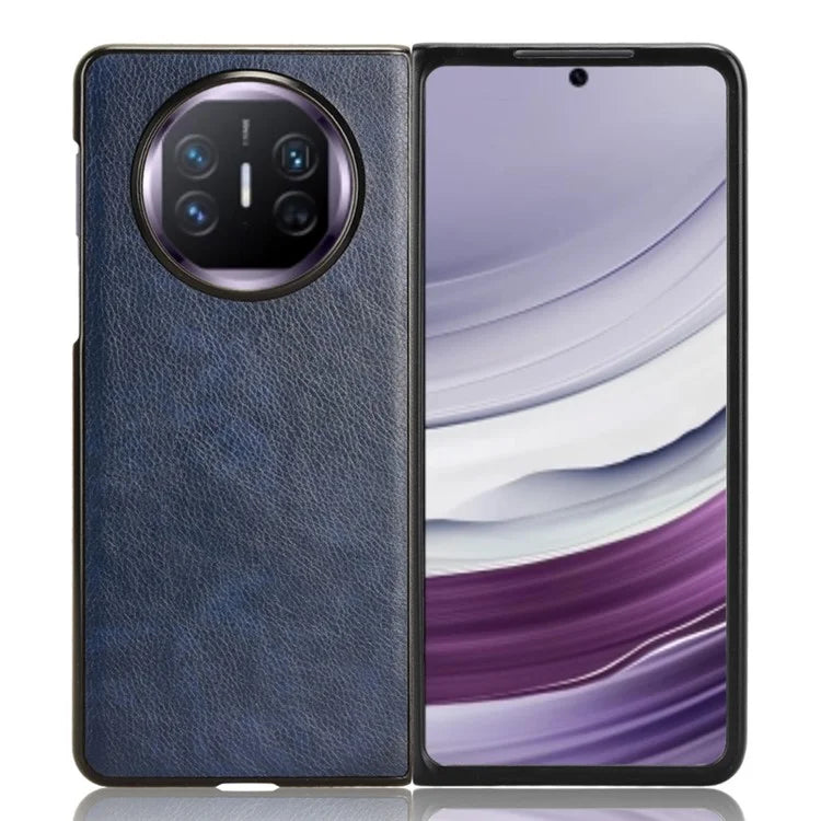 For Huawei Mate X5 Case PU Leather+PC Litchi Texture Folding Phone Cover