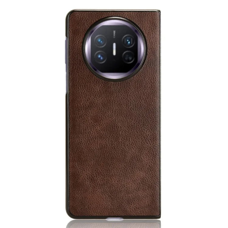 For Huawei Mate X5 Case PU Leather+PC Litchi Texture Folding Phone Cover