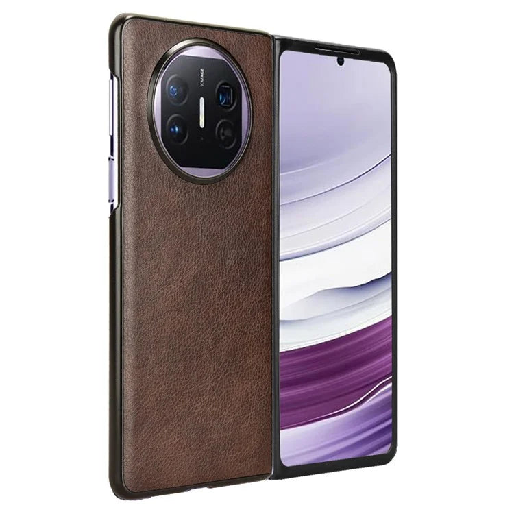 For Huawei Mate X5 Case PU Leather+PC Litchi Texture Folding Phone Cover