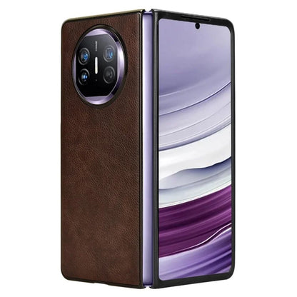 For Huawei Mate X5 Case PU Leather+PC Litchi Texture Folding Phone Cover