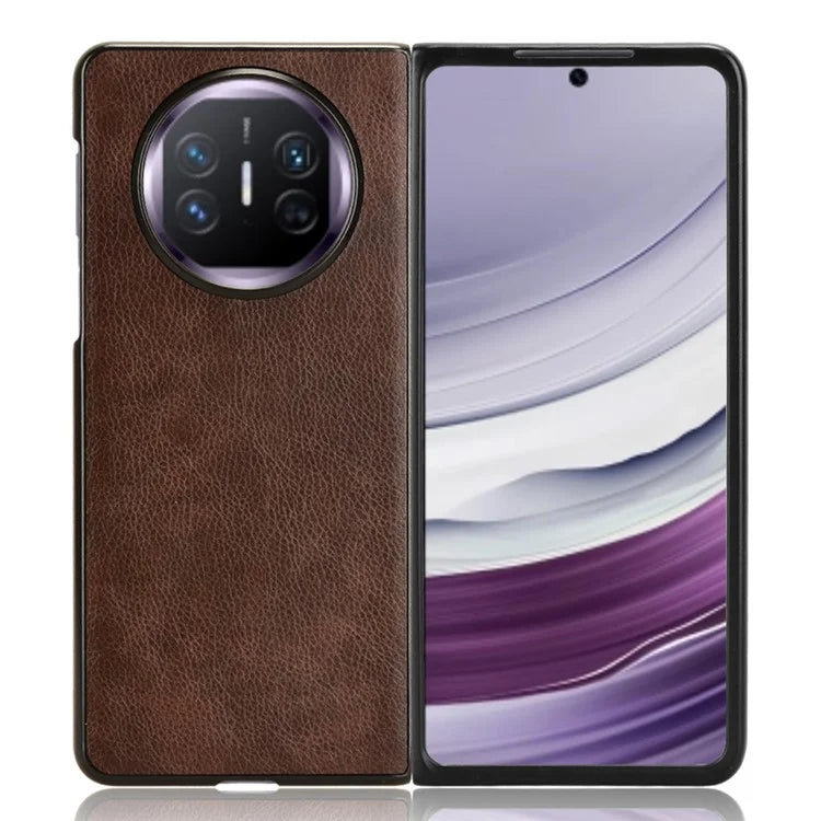 For Huawei Mate X5 Case PU Leather+PC Litchi Texture Folding Phone Cover