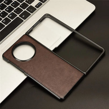 For Huawei Mate X5 Case PU Leather+PC Litchi Texture Folding Phone Cover