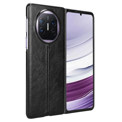For Huawei Mate X5 Case PU Leather+PC Cowhide Texture Shockproof Phone Cover