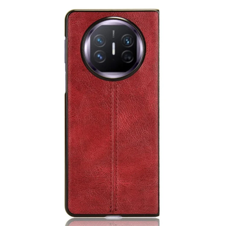 For Huawei Mate X5 Case PU Leather+PC Cowhide Texture Shockproof Phone Cover