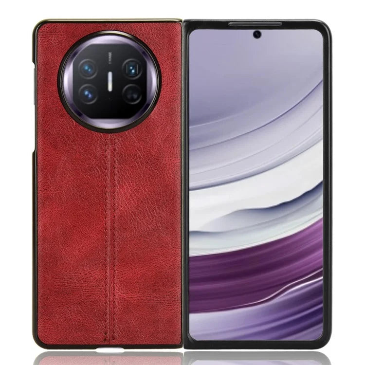 For Huawei Mate X5 Case PU Leather+PC Cowhide Texture Shockproof Phone Cover
