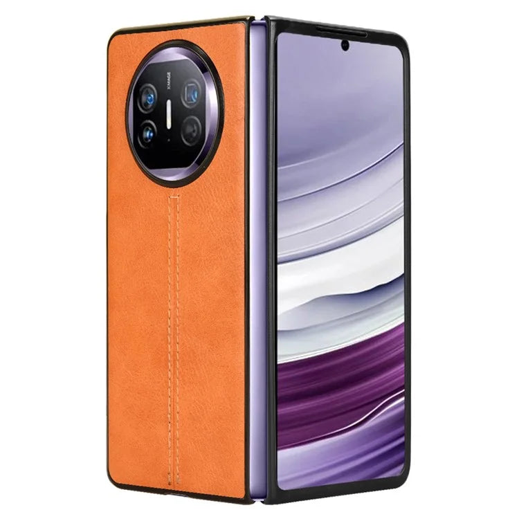 For Huawei Mate X5 Case PU Leather+PC Cowhide Texture Shockproof Phone Cover