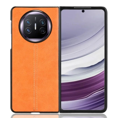 For Huawei Mate X5 Case PU Leather+PC Cowhide Texture Shockproof Phone Cover