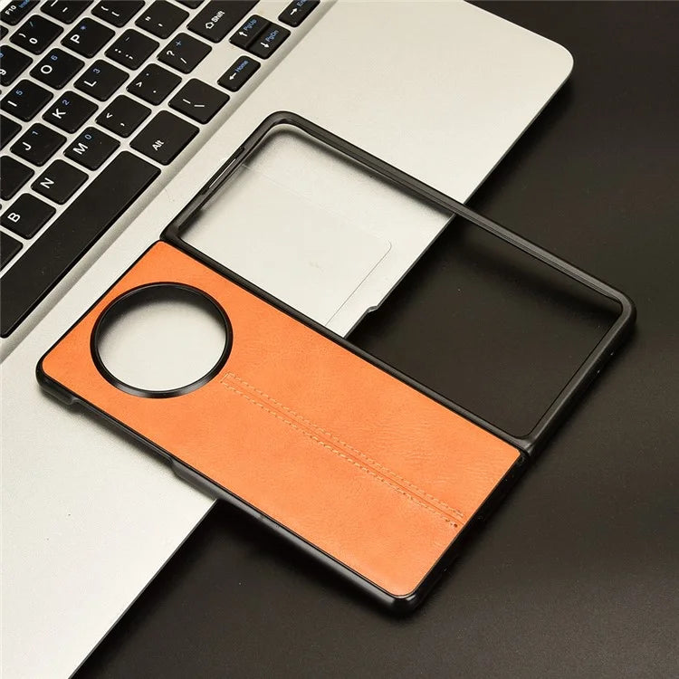 For Huawei Mate X5 Case PU Leather+PC Cowhide Texture Shockproof Phone Cover