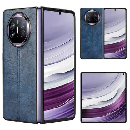 For Huawei Mate X5 Case PU Leather+PC Cowhide Texture Shockproof Phone Cover