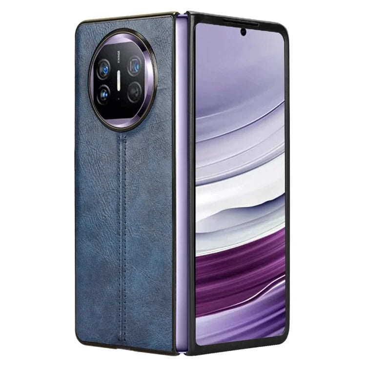 For Huawei Mate X5 Case PU Leather+PC Cowhide Texture Shockproof Phone Cover