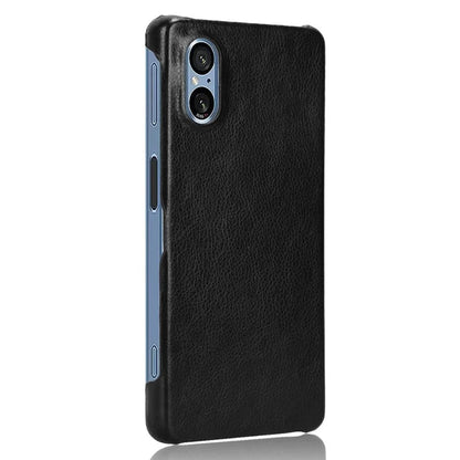 For Sony Xperia 5 V Case Litchi Texture Leather+PC Protective Phone Cover