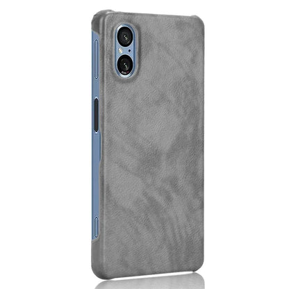 For Sony Xperia 5 V Case Litchi Texture Leather+PC Protective Phone Cover