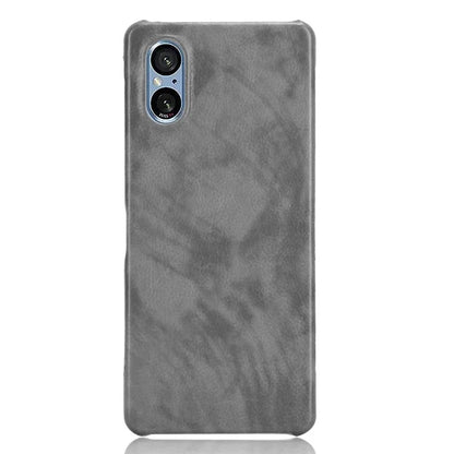 For Sony Xperia 5 V Case Litchi Texture Leather+PC Protective Phone Cover