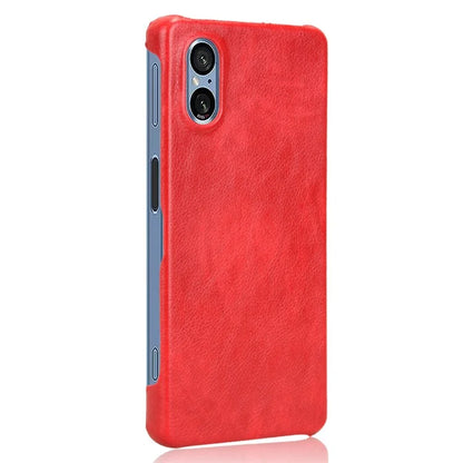 For Sony Xperia 5 V Case Litchi Texture Leather+PC Protective Phone Cover